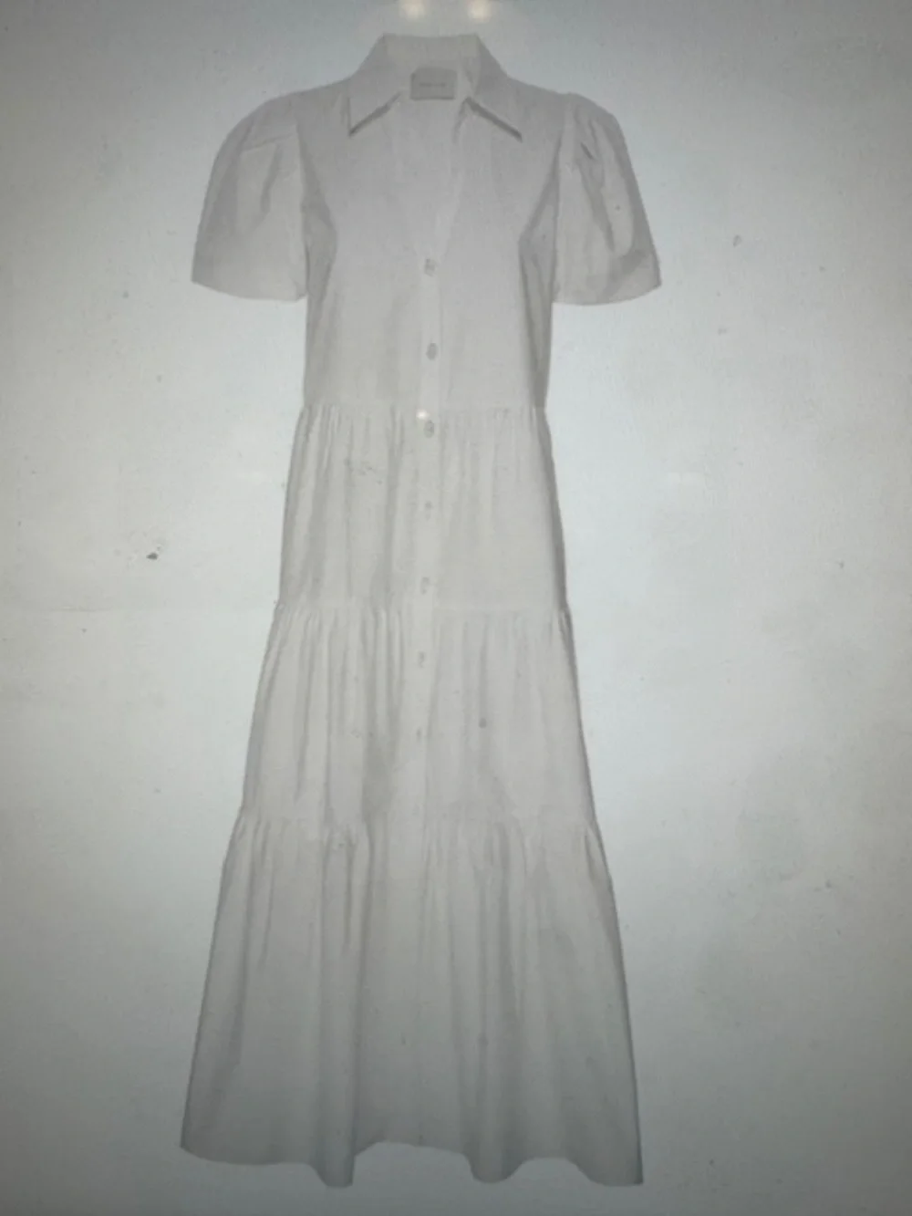 Like new- Worn ONCE! EUC Brochu Walker $348 Havana Dress in Ivory, Medium - Picture 3 of 6